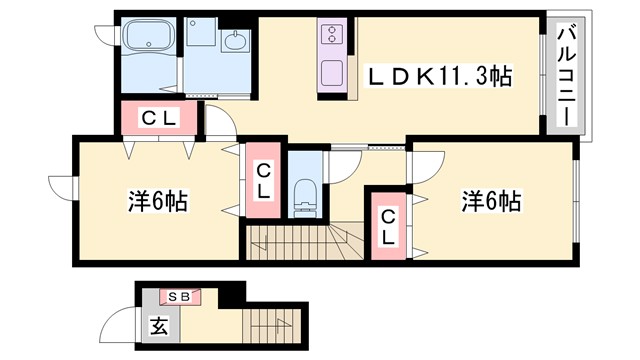 ヴィエルジュの間取り