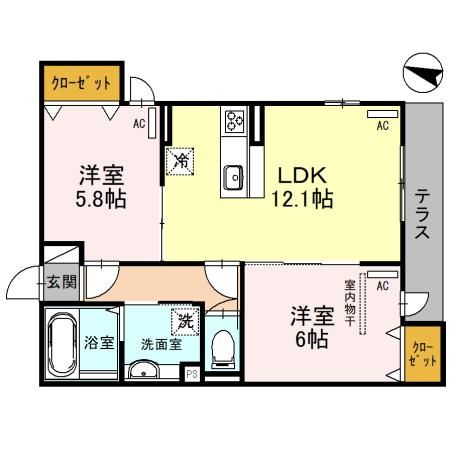 FORBITO MOZU(フォルビートモズ)の間取り