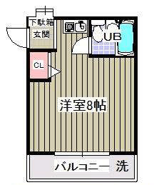 ローズアパートＱ４５の間取り