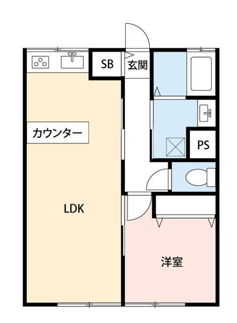 シティハイムウェルネスBの間取り