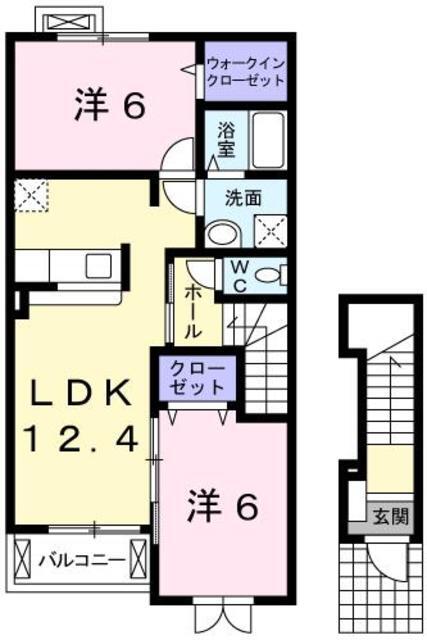 【フェリア香呂Ｂの間取り】