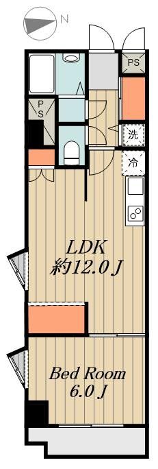 台東区根岸のマンションの間取り