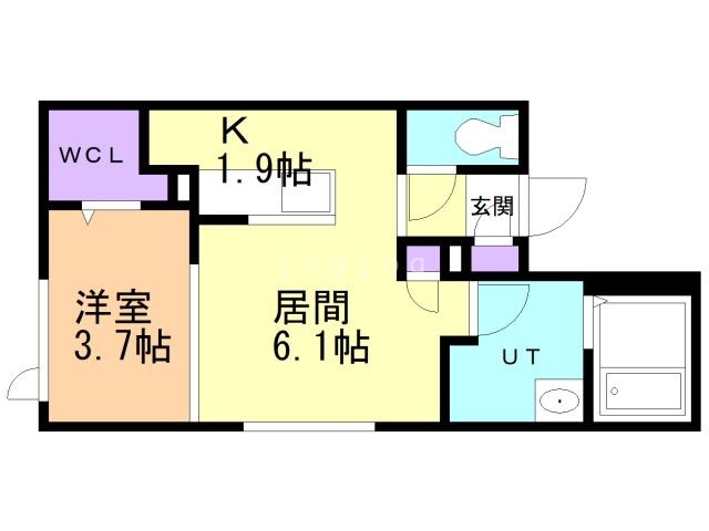 アルファスクエアドミニオン北１８条の間取り