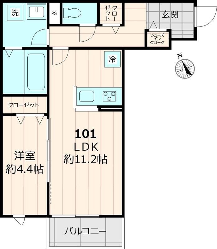 江戸川区東小松川のマンションの間取り