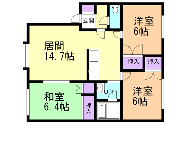 ビレッジ中沼の間取り