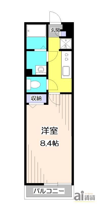 鶴ヶ島市大字上広谷のマンションの間取り