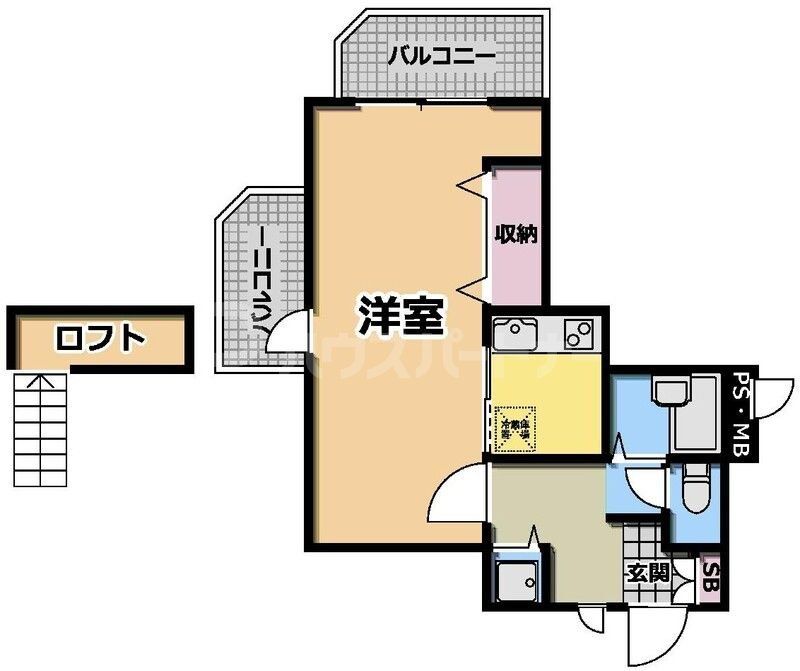 ウィンベルデュエット北柏第2の間取り