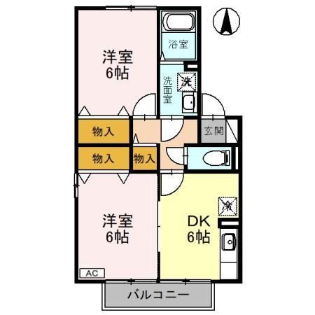 プロシード　Ｆの間取り