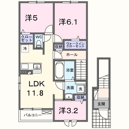 ウェルシュガーデンIIの間取り