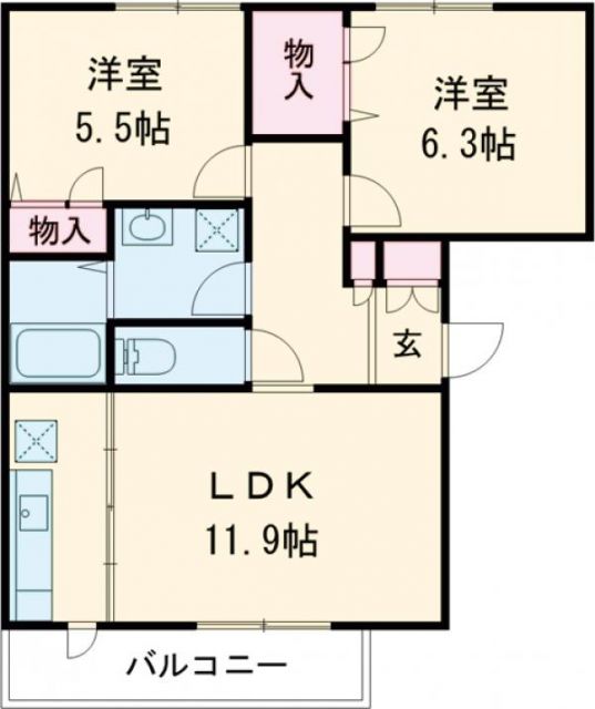 パシフィカAの間取り