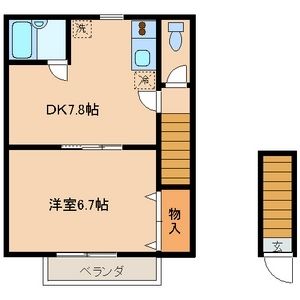 杉並区宮前のアパートの間取り