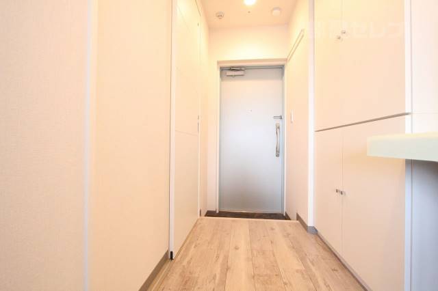 玄関　玄関扉は名前の通りブルー！