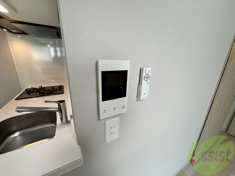 セキュリティ　ＴＶモニター付インターホンです。来客者の顔が見えるので安心！