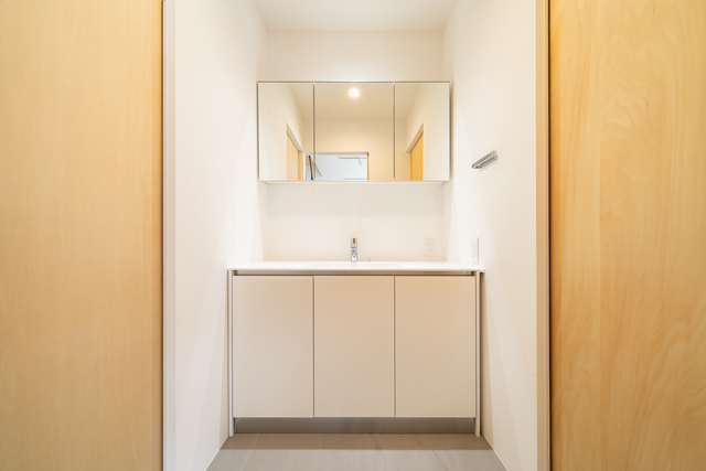 洗面設備　立派な独立洗面台♪