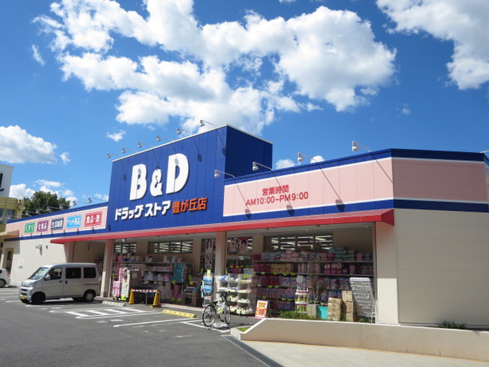 ドラックストア　B&Dドラッグ豊ヶ丘店（ドラッグストア）まで320m