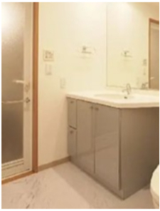 洗面設備　写真は同タイプ住居です。