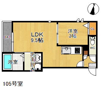 Grandtic K-ONEの間取り写真