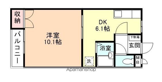 ゼフィール中村IIの間取り写真