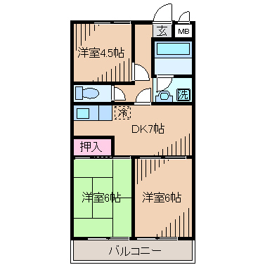 日吉A-1の間取り写真