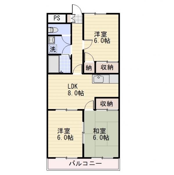 3LDK Mansion in Nagano, Nagano — photo 2 of 3