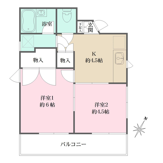 ベルハイム新百合ヶ丘の間取り写真