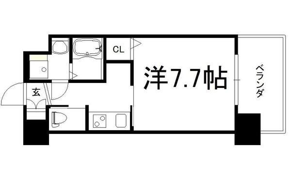 阪神本線 姫島駅 徒歩6分 11階建 築8年の間取り写真