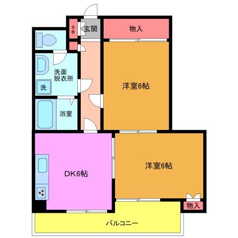 エスポワールマンションの間取り写真