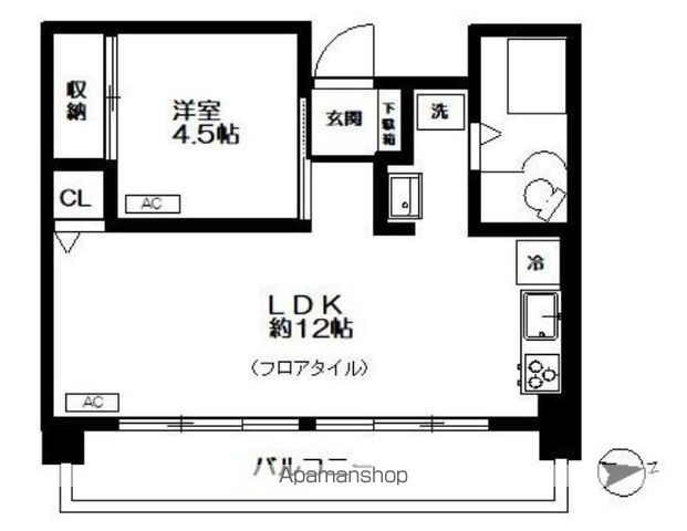 東京メトロ丸ノ内線 新高円寺駅 徒歩7分 12階建 築54年の間取り写真