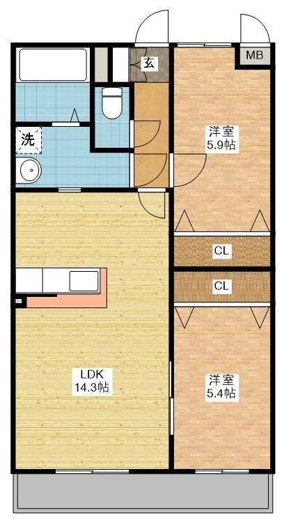 アクアルーチェの間取り