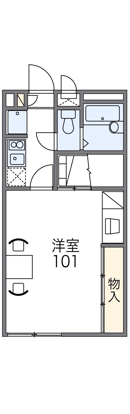 レオパレスＭ’ｓ加古川の間取り