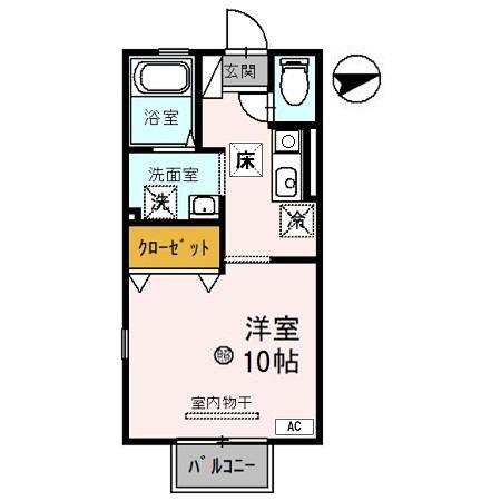 【大津市山上町のアパートの間取り】