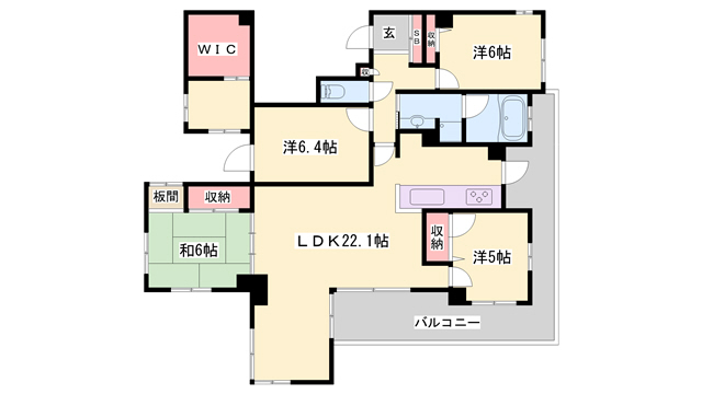 【アルファステイツ南新在家の間取り】