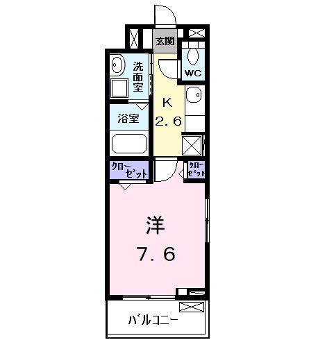 名古屋市中川区南脇町のアパートの間取り