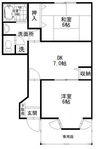 美咲ハイツの間取り