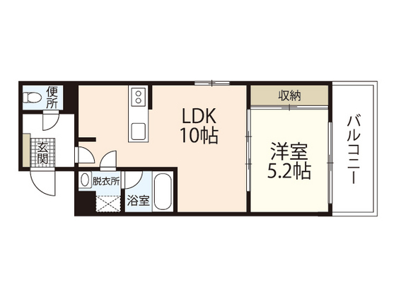 広島市中区大手町のマンションの間取り