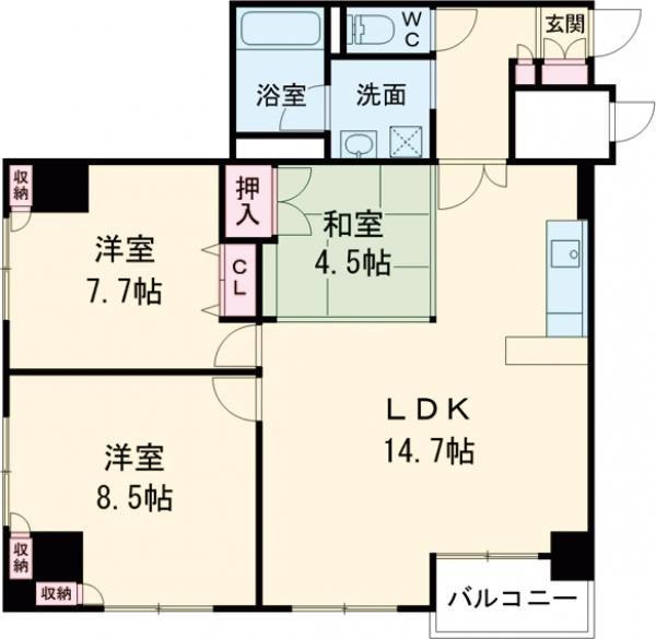 リンデンハイム府中の間取り