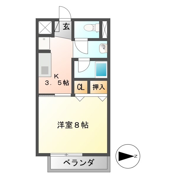 コーポラス沢上 Iの間取り