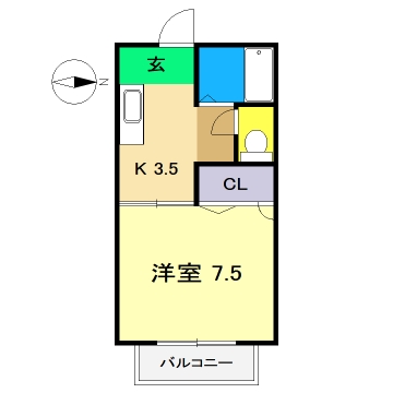 石丸ハイツの間取り