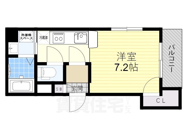 堺市西区鳳東町のマンションの間取り