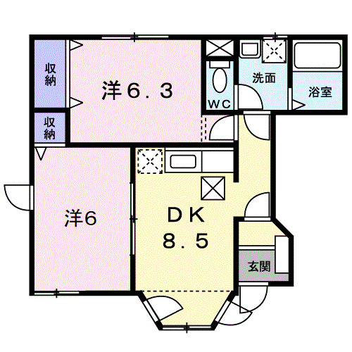 メゾンパルフェの間取り