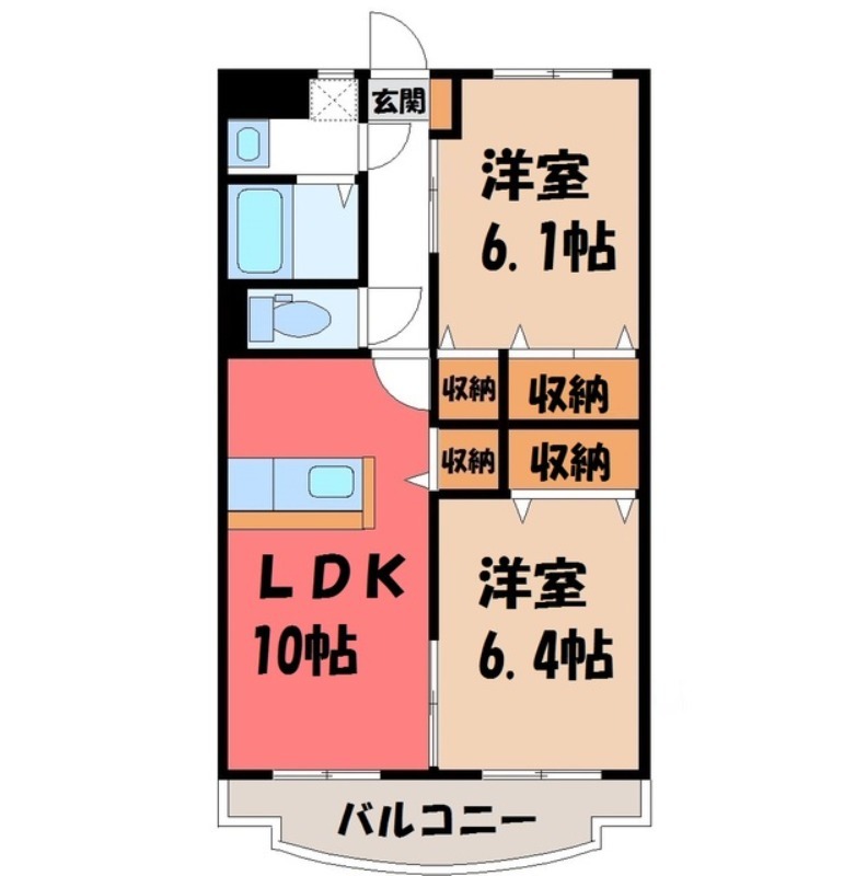 Y.M.ソレイユ IIの間取り