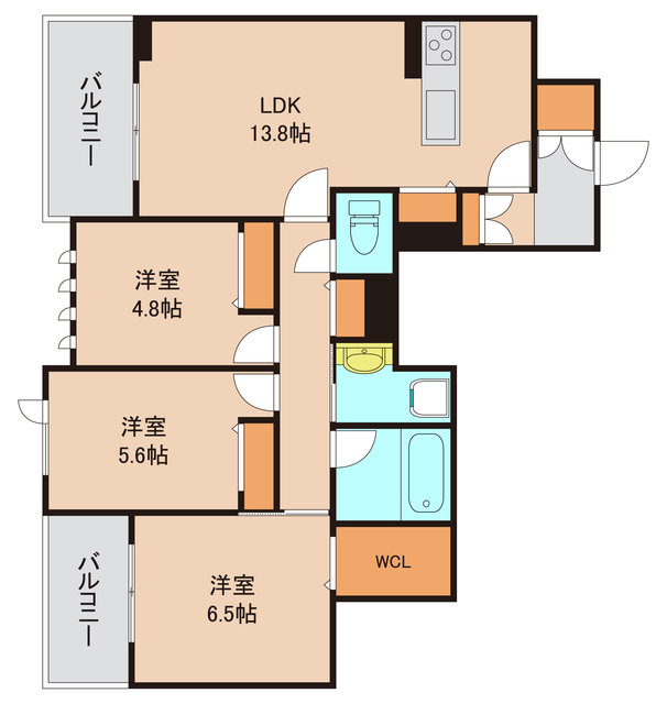 市川市妙典のマンションの間取り