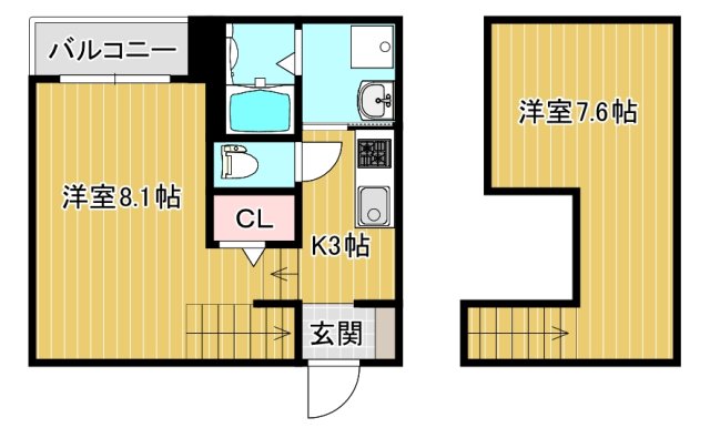 MODERN　PALAZZO合志の間取り