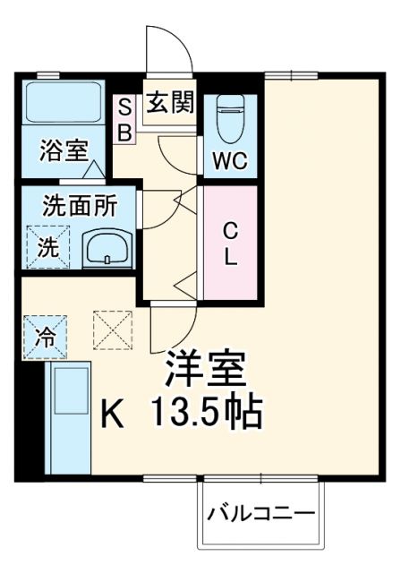 クレール新柏　Ｂの間取り