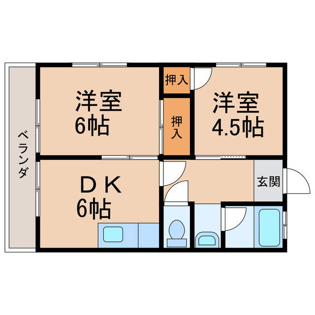 小堀マンションの間取り