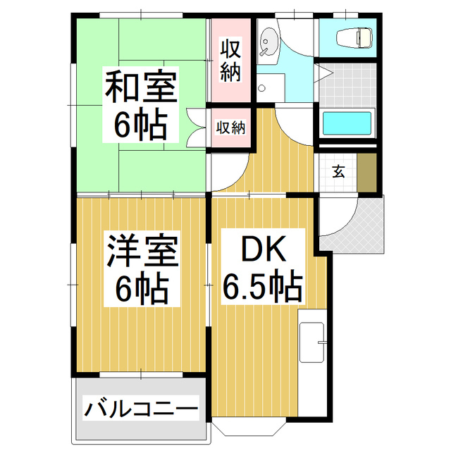 ハイツタザワの間取り