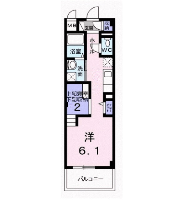 堺市堺区東雲西町のマンションの間取り