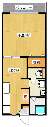 ｍ　ａｐａｒｔｍｅｎｔの間取り