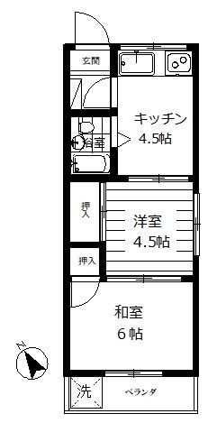 入間市扇町屋のマンションの間取り