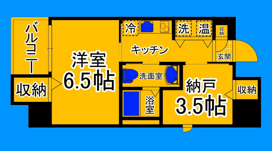 堺市堺区宿屋町東のマンションの間取り